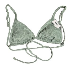 Victoria's Secret Triangle String Bikini Top in Light Green Size S NWT